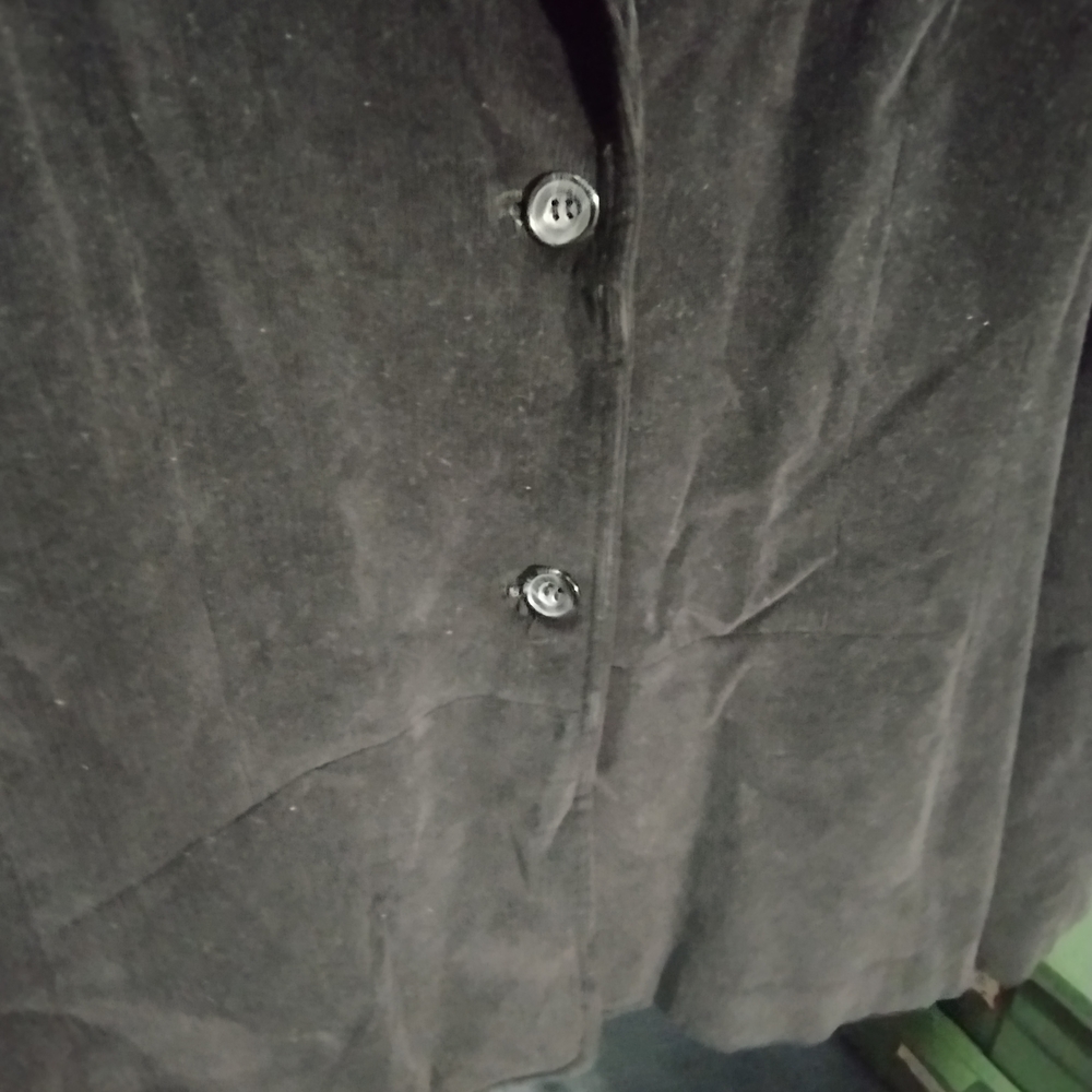 Black Velour Women's Jacket - Picture 7 of 8
